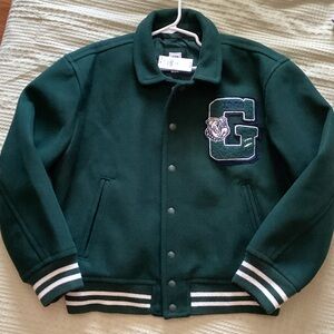 GAP Kids Green Varsity Jacket